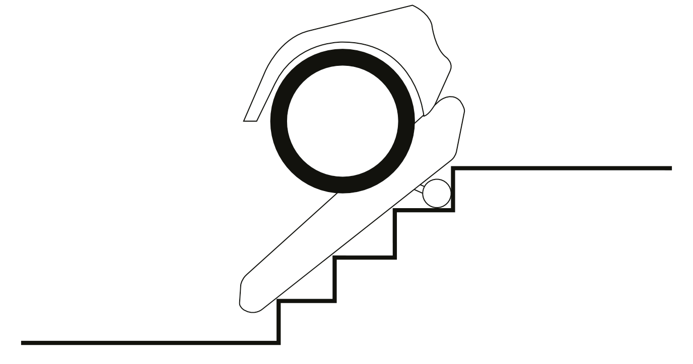 Fehlerkennung mitten auf der Treppe
