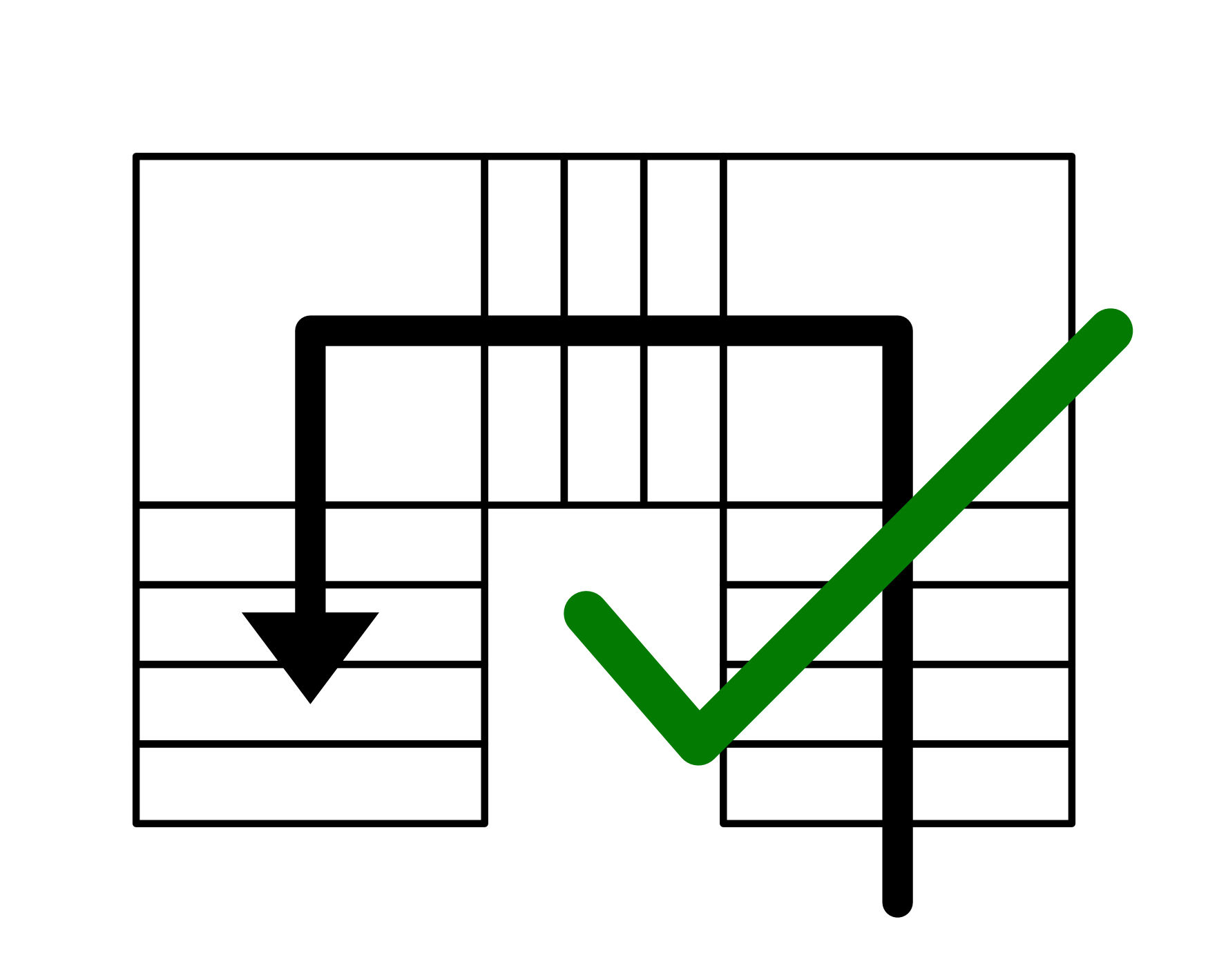 Les escaliers en L peuvent être montés facilement (pour les dimensions minimales des paliers d'angle, voir ).