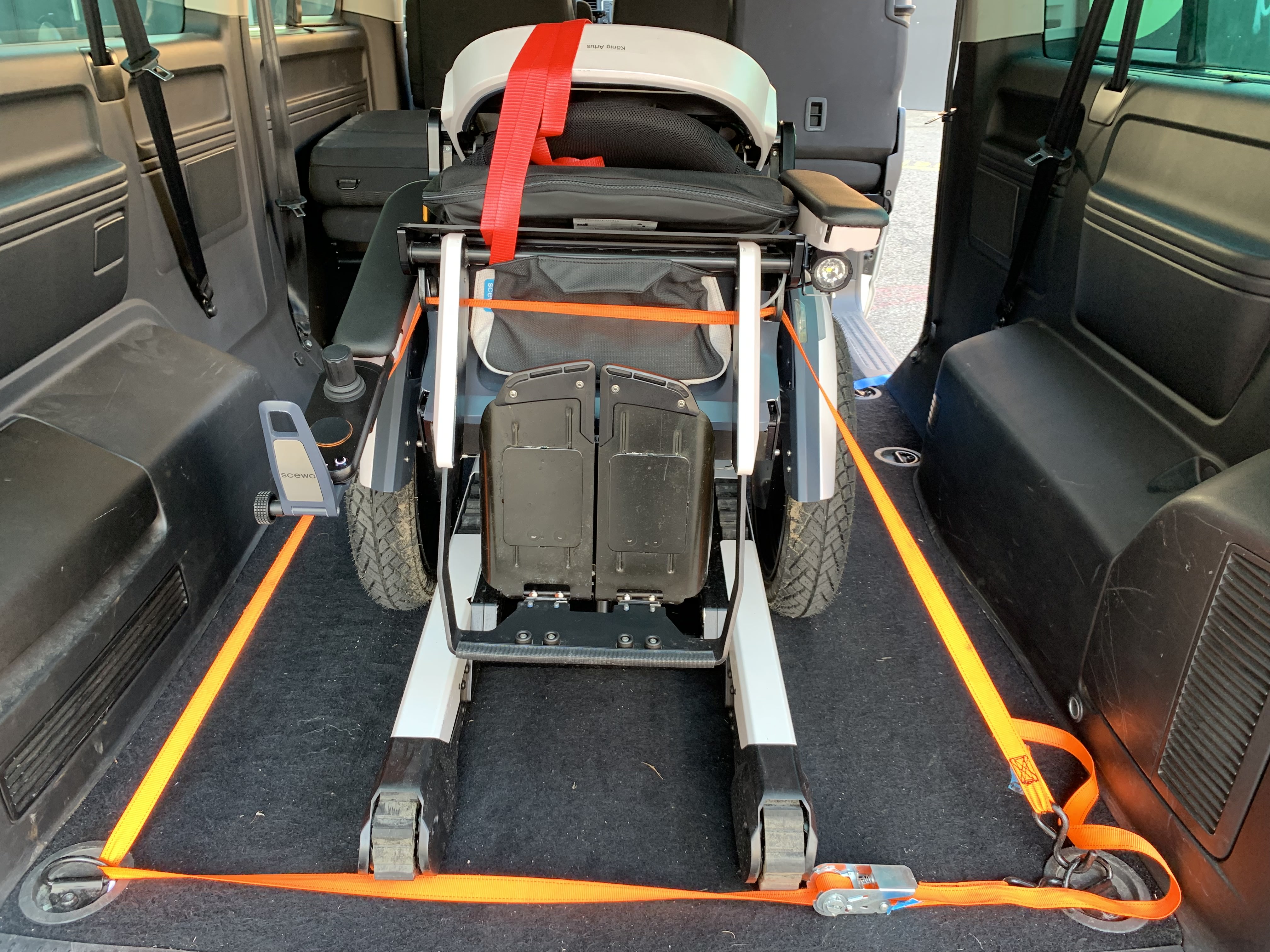 Fixation recommandée du fauteuil roulant BROV1.1